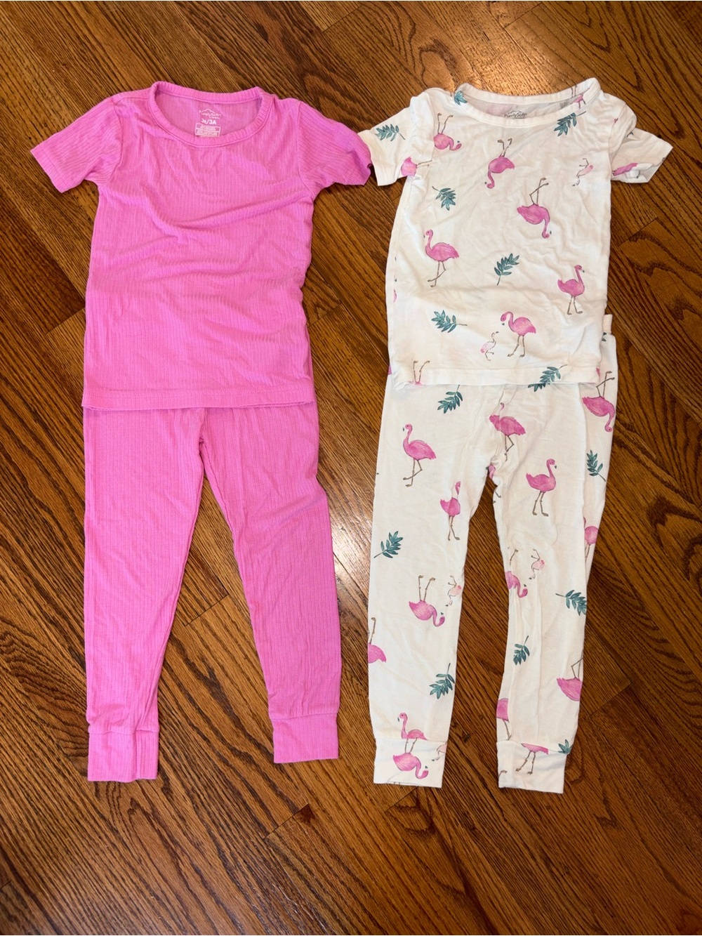 Kids Carter's Purely Soft Pink and Flamingo Pajama Set 3T